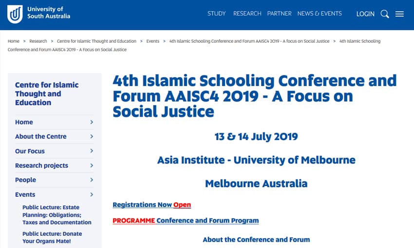 IFSC Scholar Committee to Attend Islamic Education Conference in Australia
