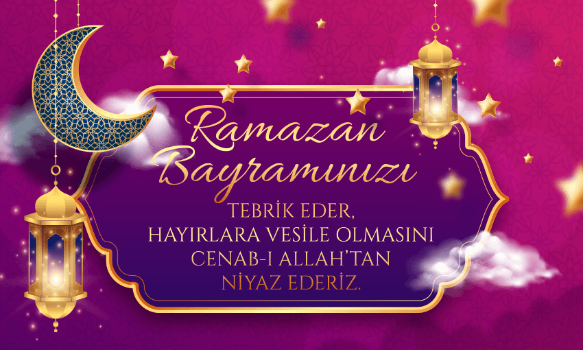 Ramazan Bayramınızı tebrik ederiz.