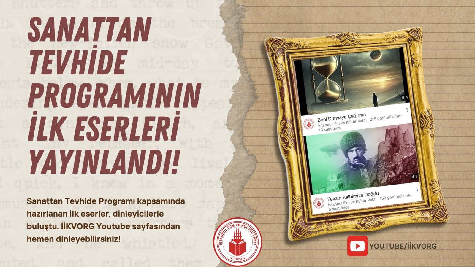 Sanattan Tevhide Programının İlk Eserleri Yayınlandı!