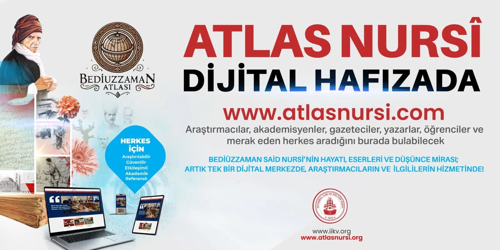 Atlas Nursî afişi: Bediüzzaman Atlası, dijital hafızada