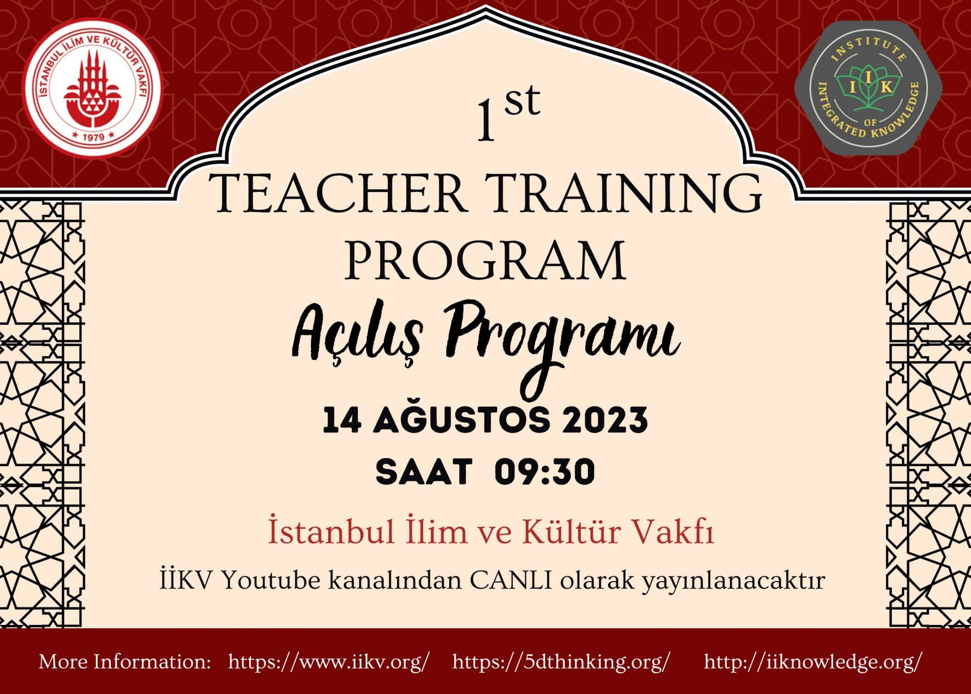 Tevhid Esaslı Bir Eğitim İçin " Teacher Training" isimli Eğiticileri Eğitmek Programı Düzenliyoruz