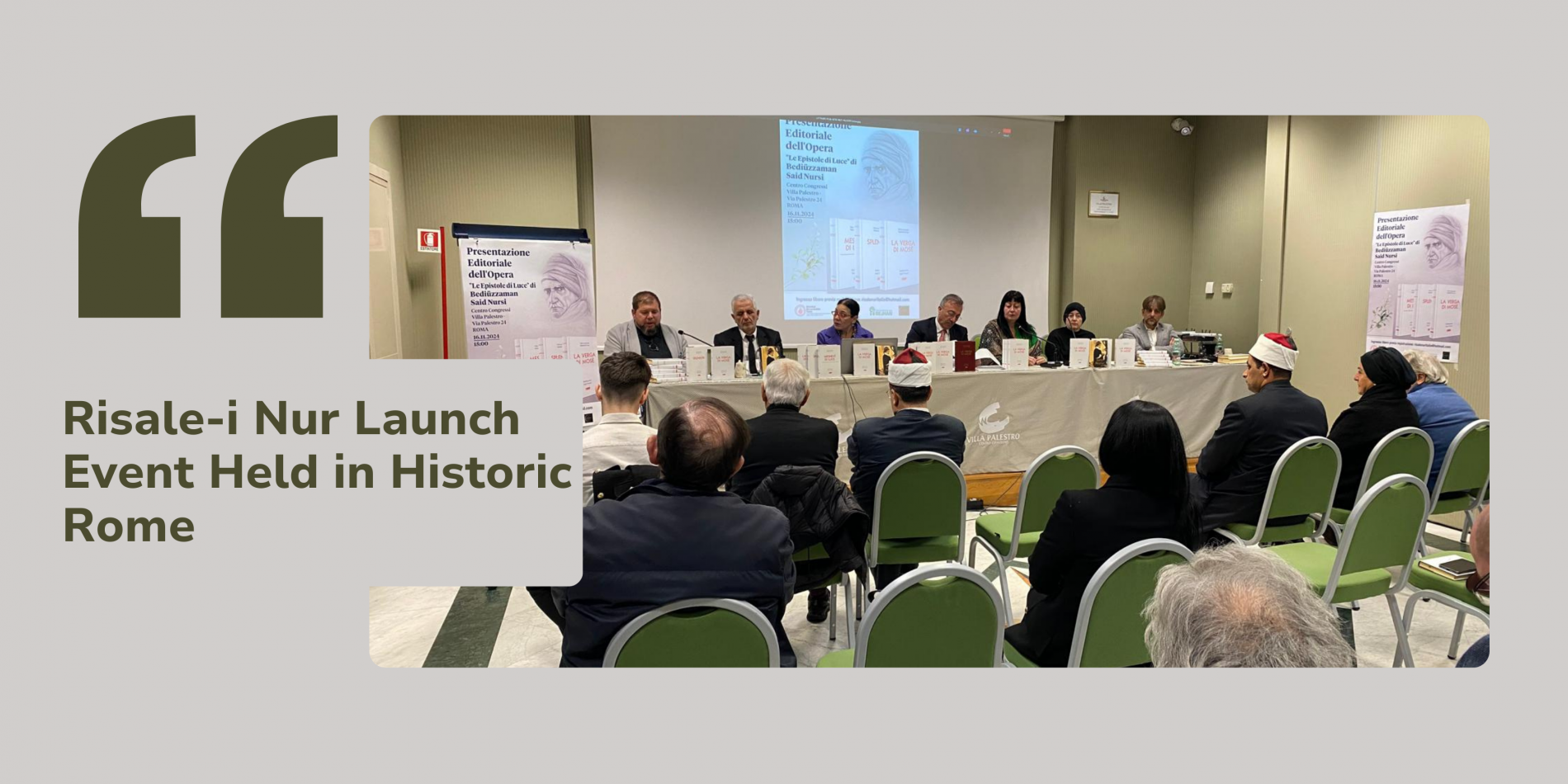 Risale-i Nur Launch Event Held in Historic Rome